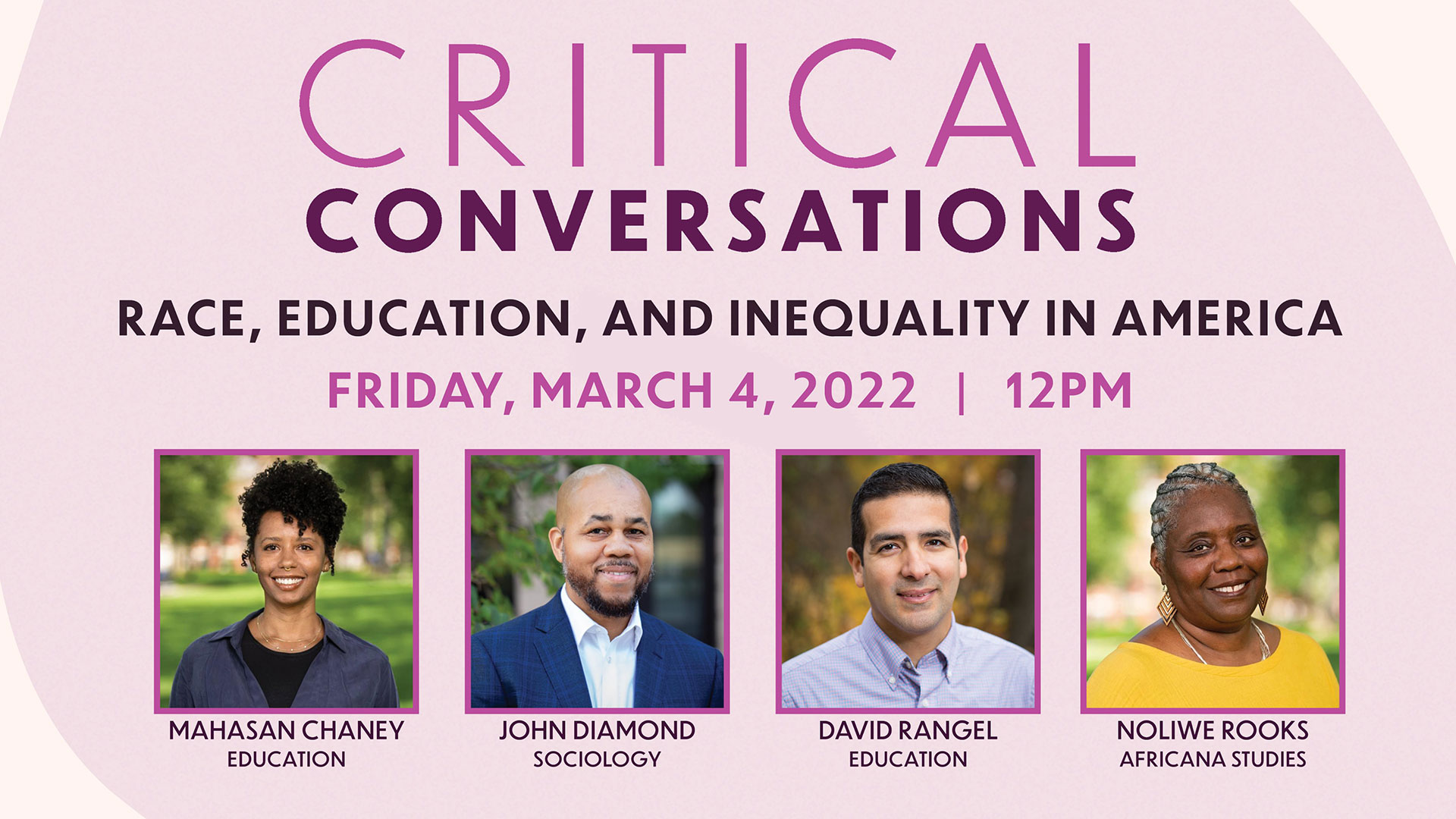 Critical Conversations: Race, Education, and Inequality