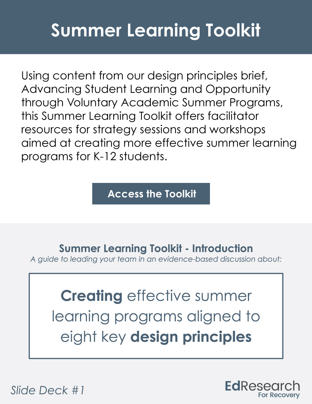 Summer Learning Toolkit